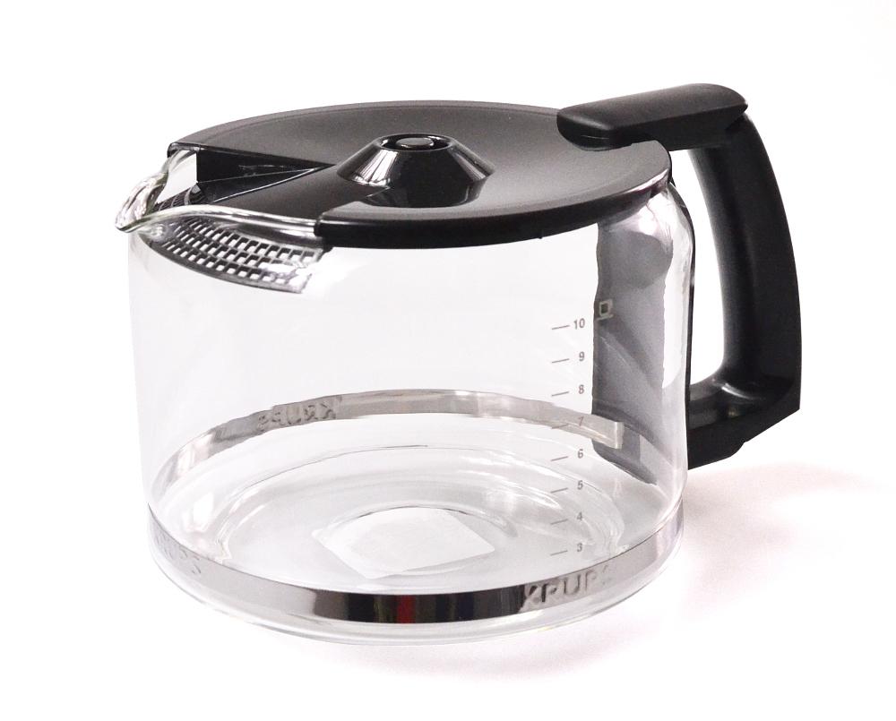 Krups Glaskanne mit Deckel schwarz zu Kaffeemaschine PRO